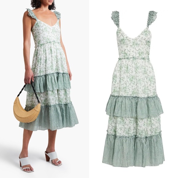 SOLD- CAMI NYC Angela Silk Floral Dress - Picture 2 of 9